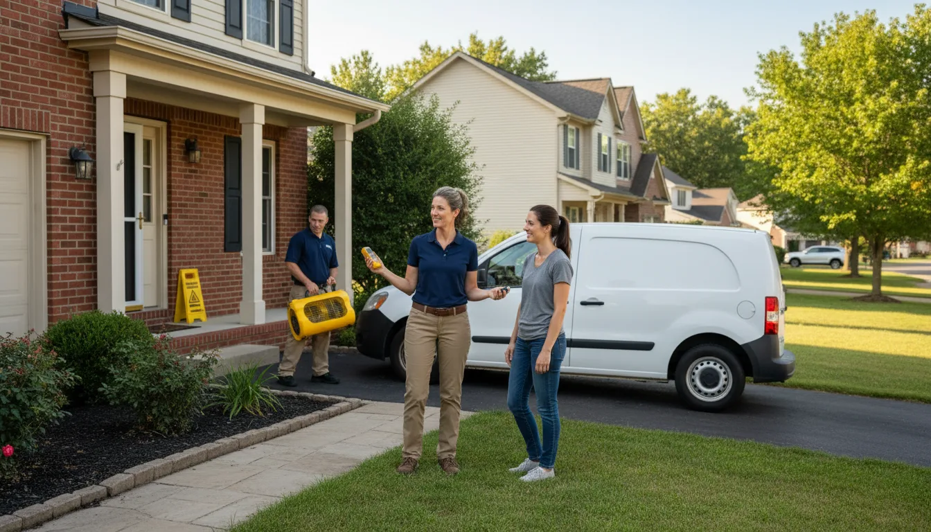 Residential water damage restoration in Fruitdale, AL